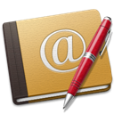 Address Book Old school (Alt_red) icon